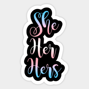 Trans Women  Pronouns Pride Month Trans Flag Transgender Sticker